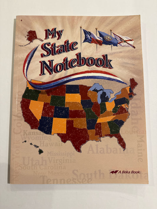 My State Notebook Abeka Pre-Owned 4th Grade State History Books