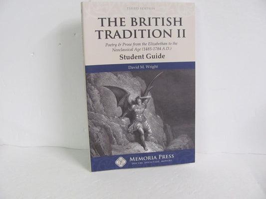 The British Tradition II Memoria Press Student Guide Pre-Owned Reading Textbooks