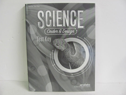 Order & Design Abeka Test Key Pre-Owned 7th Grade Science Textbooks