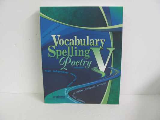 Vocabulary Spelling Poetry V Abeka 11th Grade Spelling/Vocabulary Books