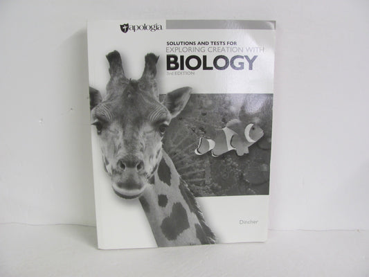Biology Apologia Solutions and Tests  Pre-Owned High School Science Textbooks