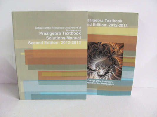 Prealgebra College of the Redwoods Set  Pre-Owned Mathematics Textbooks