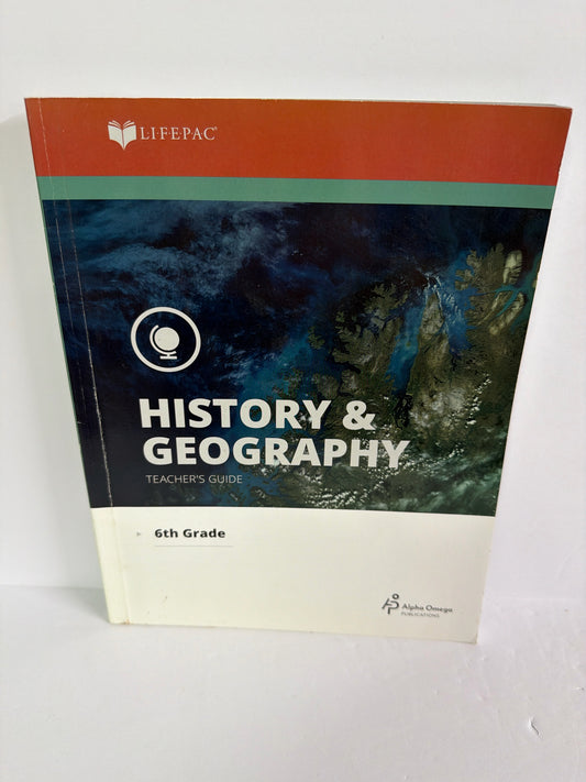 History & Geography Alpha Omega Teacher Guide  Pre-Owned History Textbooks