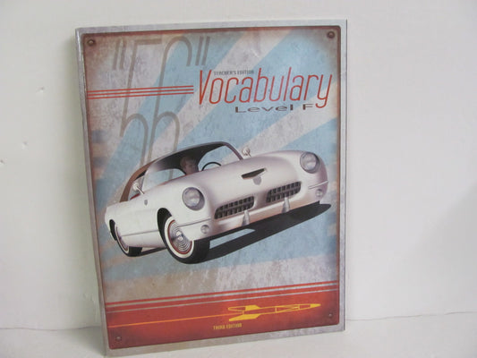 Vocabulary Level F BJU Press 12th Grade Spelling/Vocabulary Books