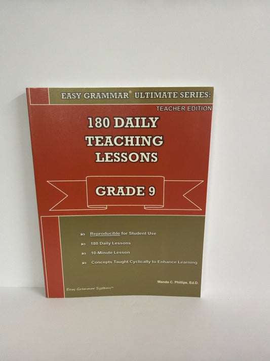 180 Daily Teaching Lessons Easy Grammar Wanda C. Phillips Language Textbooks