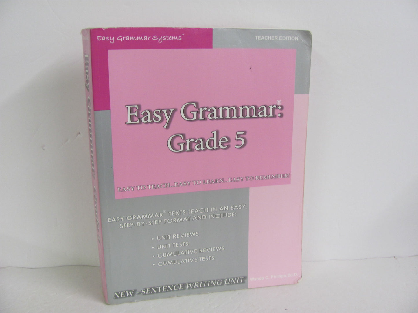 Easy Grammar 5 Teacher Edition  Pre-Owned Phillips 5th Grade Language Textbooks