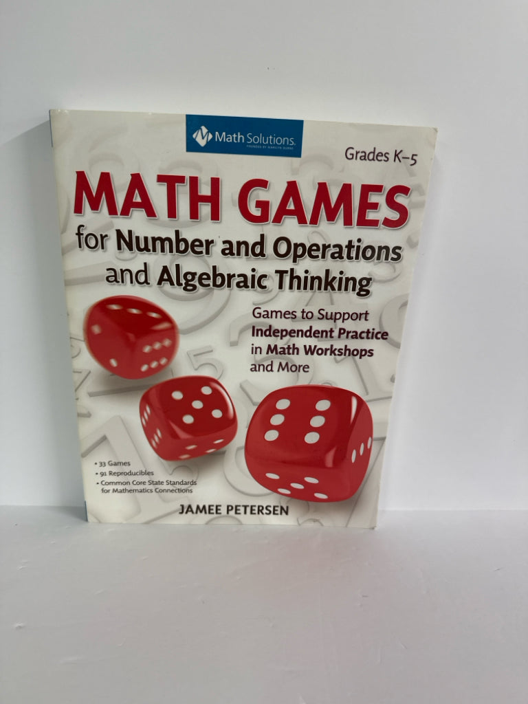 Math Games Scholastic Pre-Owned Jamee Petersen Elementary Math Help Books