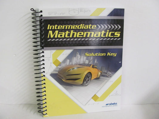 Intermediate Mathematics Abeka Solution Key Pre-Owned Mathematics Textbooks