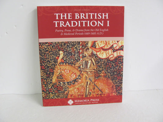 The British Tradition I Memoria Press Student Book Pre-Owned Reading Textbooks