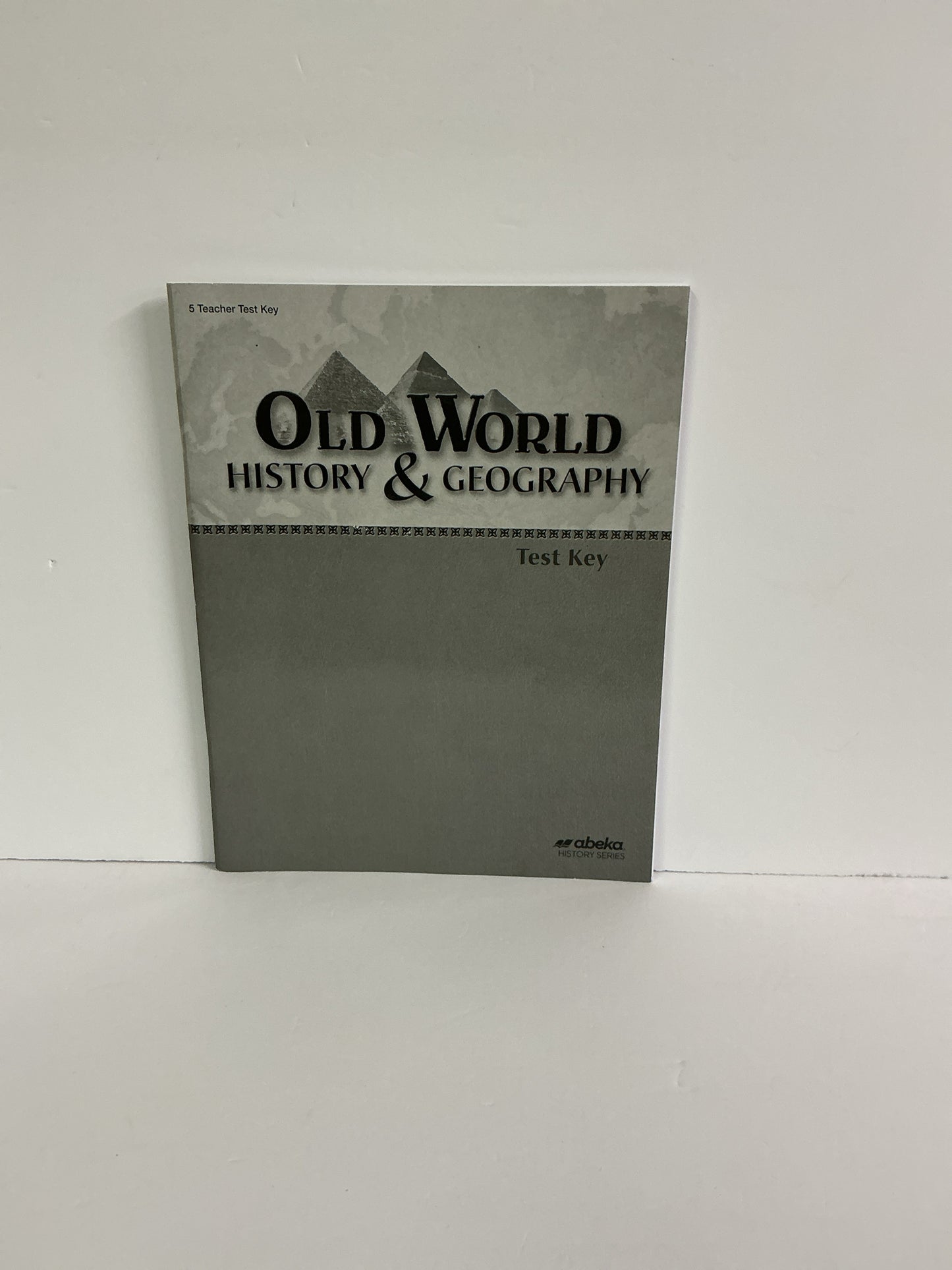 Old World History & Geography Abeka Test Key Pre-Owned History Textbooks