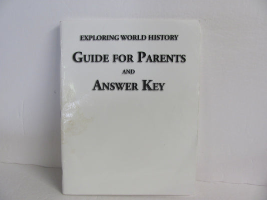Exploring World History Notgrass Answer Key  Pre-Owned History Textbooks