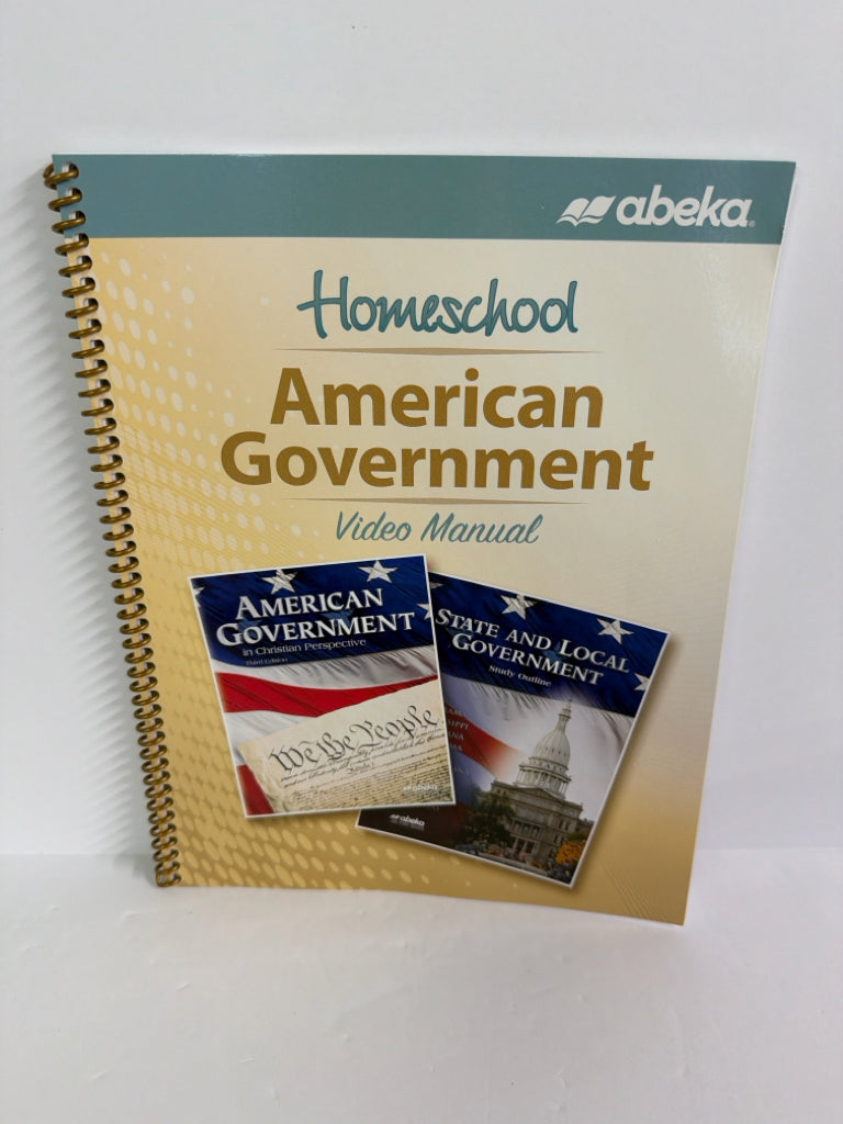 American Government Abeka Video Manual- Pre-Owned 12th Grade Educator Resources