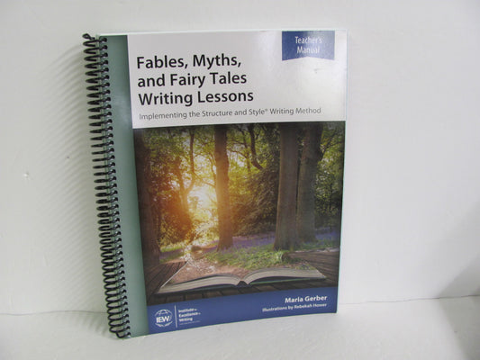 Fables, Myths, and Fairy Tales IEW Teacher Manual  Pre-Owned Reading Textbooks