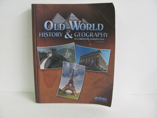 Old World History Abeka Student Book Pre-Owned 5th Grade History Textbooks