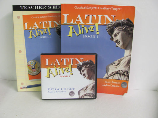 Latin Alive Book 1 Classical Academic Set  Pre-Owned High School Latin Books
