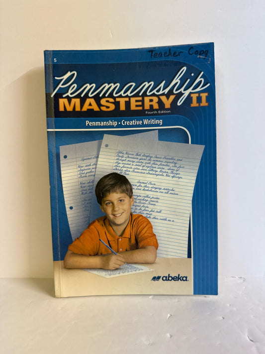 Penmanship Mastery II Abeka Pre-Owned 5th Grade Language Textbooks