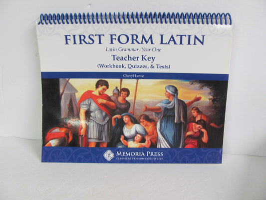 First Form Latin Memoria Press Teacher Key  Pre-Owned Middle School Latin Books