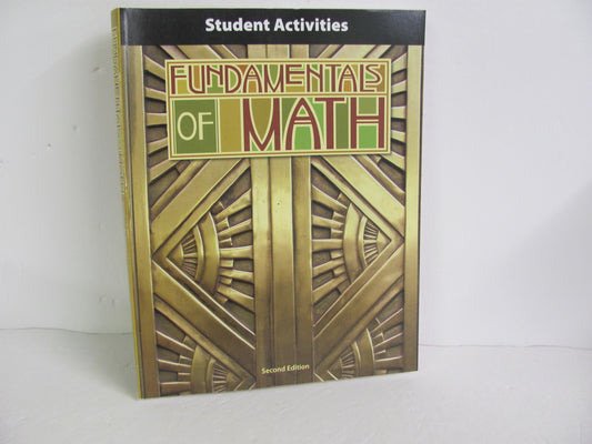 Fundamentals of Math BJU Press Activity Book  Pre-Owned Mathematics Textbooks