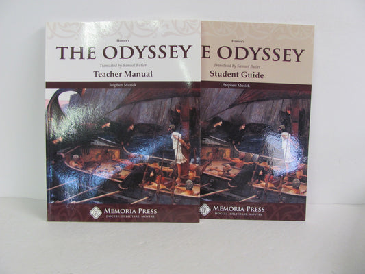 The Odyssey Memoria Press Set  Pre-Owned Homer High School Fiction Books