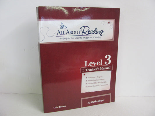 All About Reading Level 3 All About Reading Rippel 3rd Grade Reading Textbooks