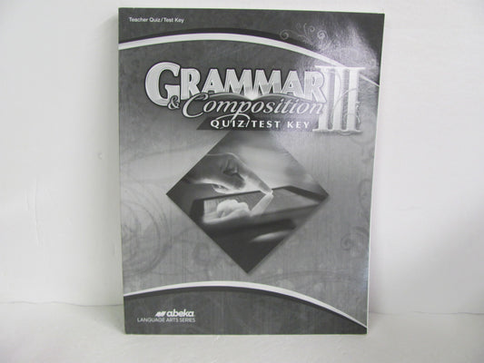 Grammar & Composition II Abeka Quiz/Test Key  Pre-Owned Language Textbooks