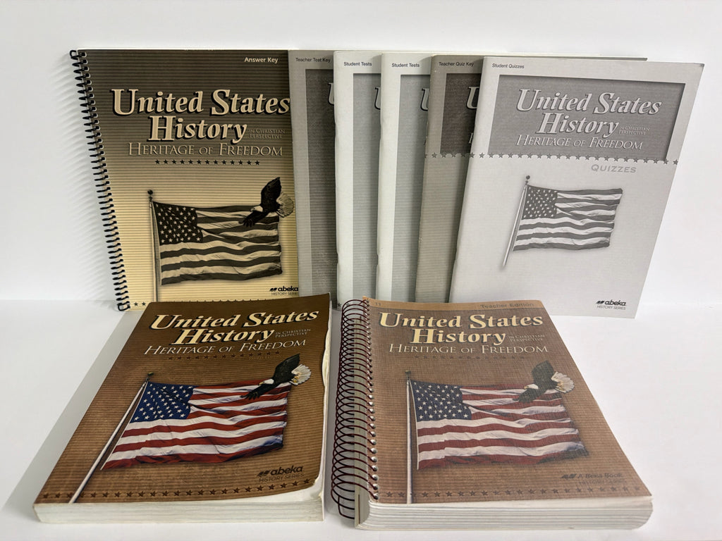 United States History Abeka Set  Pre-Owned 11th Grade History Textbooks