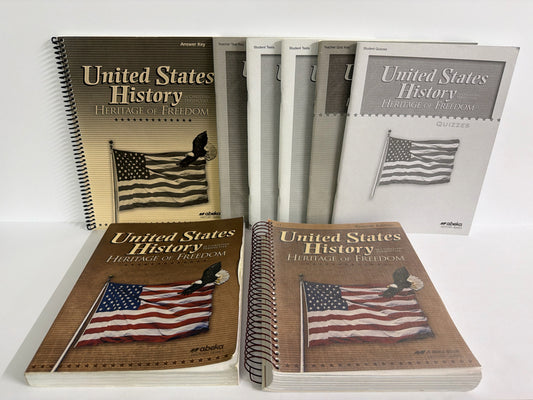 United States History Abeka Set  Pre-Owned 11th Grade History Textbooks