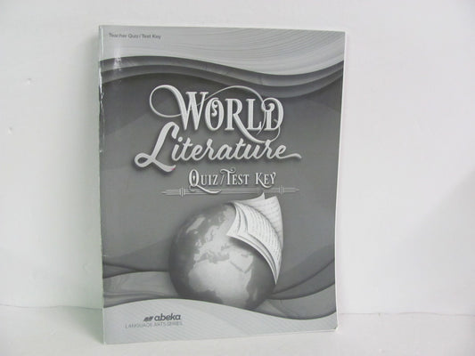 World Literature Abeka Quiz/Test Key  Pre-Owned 10th Grade Reading Textbooks