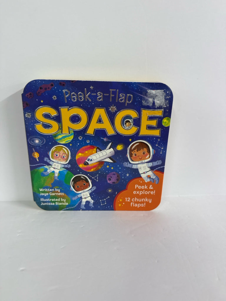 Peek-a-Flap Space Jaye Garnett Cottage Door Press Hardback Books