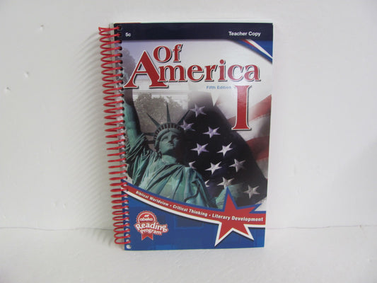 Of America i Abeka Teacher Copy  Pre-Owned 5th Grade Reading Textbooks