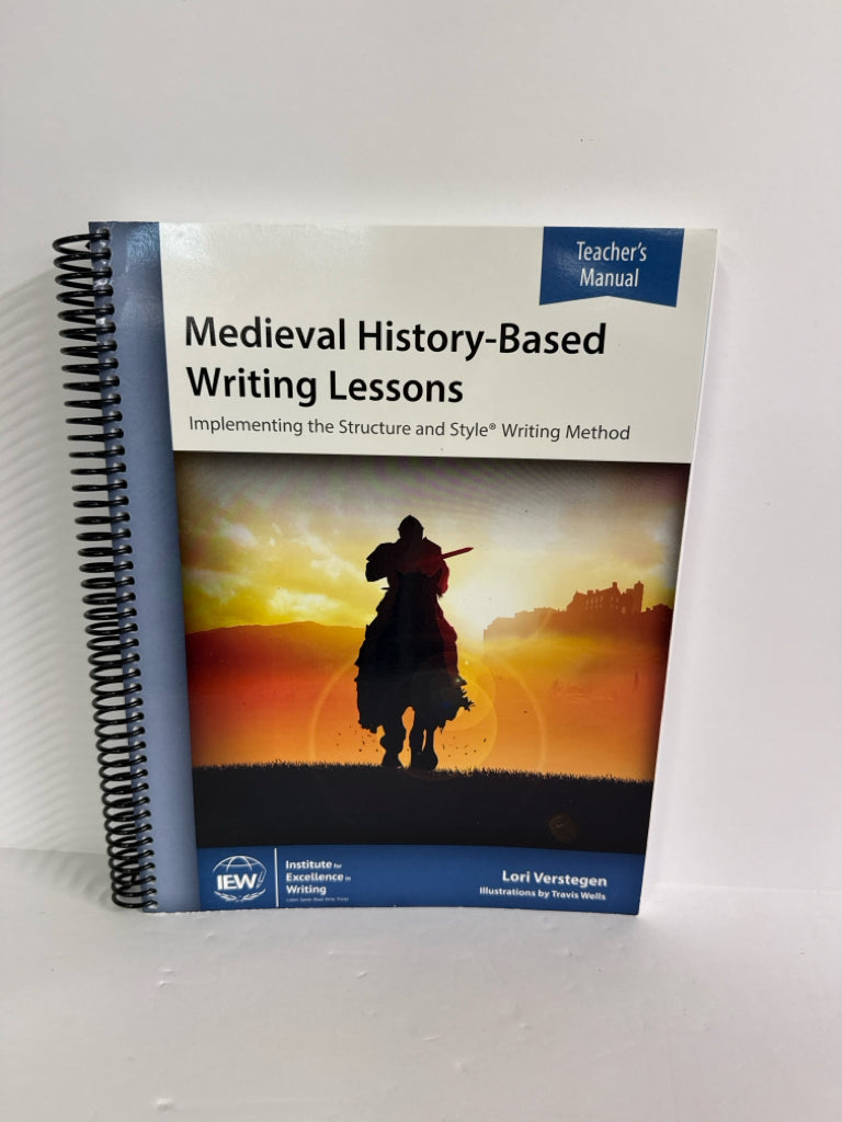Medieval History Based Writing IEW Teacher Manual  Pre-Owned Writing Books