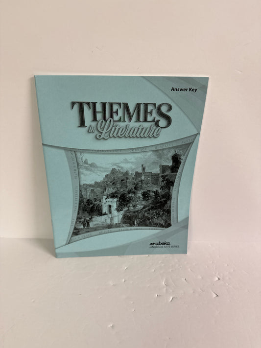 Themes in Literature Abeka Answer Key  Pre-Owned High School Language Textbooks