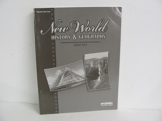 New World History Abeka Quiz Key Pre-Owned 6th Grade History Textbooks