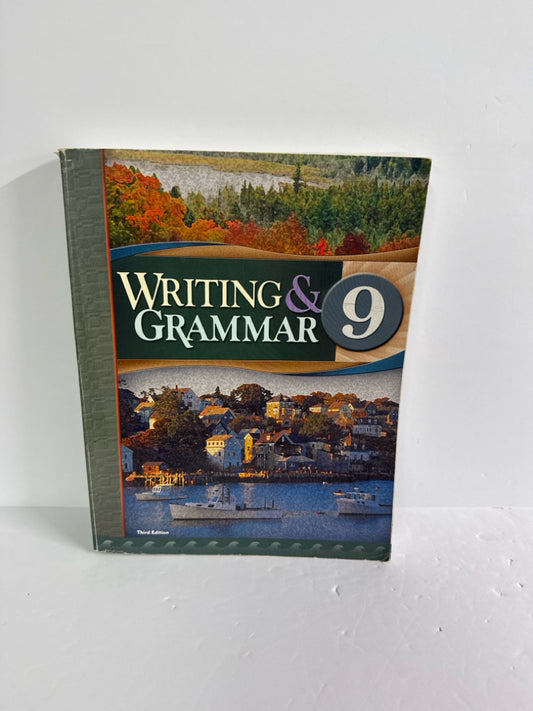 Writing & Grammar 9 BJU Press Student Text  Pre-Owned Language Textbooks