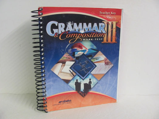 Grammar & Composition III Abeka Teacher Key  Pre-Owned Language Textbooks