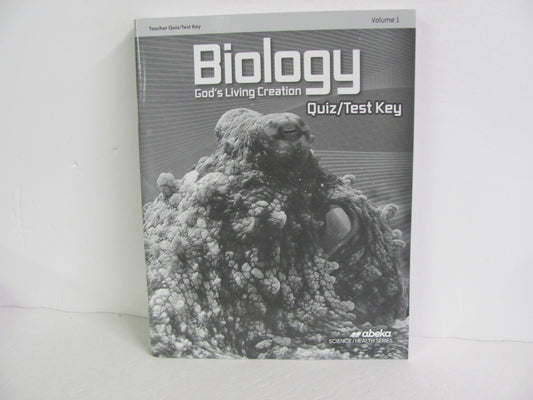 Biology Vol 1 Abeka Quiz/Test Key  Pre-Owned 10th Grade Science Textbooks