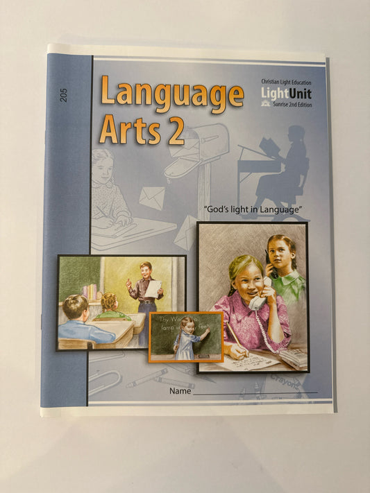Language Arts 2 CLE Student Book Pre-Owned 2nd Grade Language Textbooks