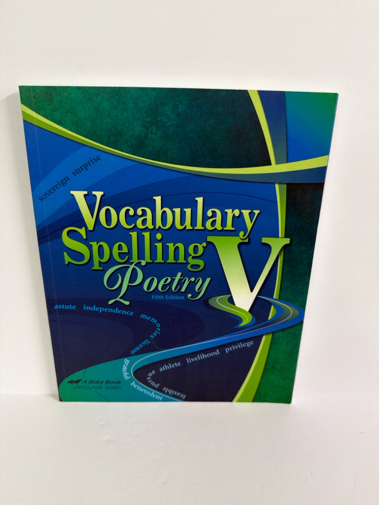 Vocabulary Spelling Poetry V Abeka Student Book Pre-Owned Language Textbooks