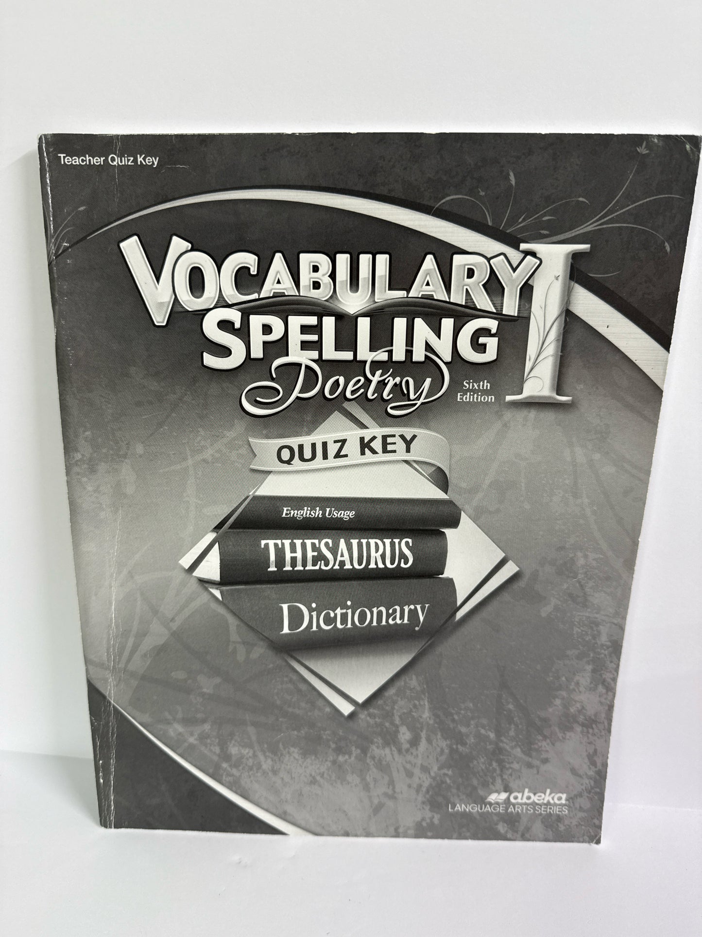 Vocabulary Spelling Poetry I Abeka Quiz Key Pre-Owned Language Textbooks