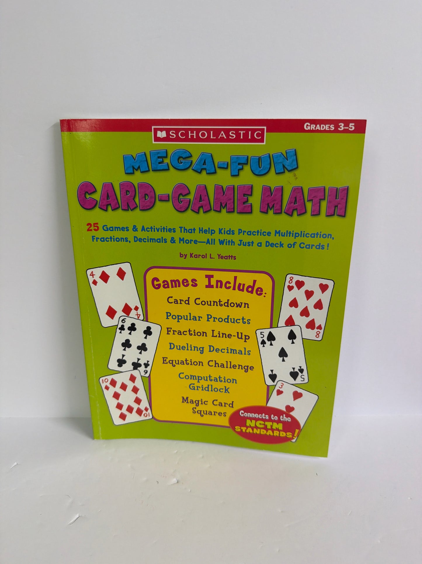 Mega-Fun Card-Game Math Scholastic Pre-Owned Elementary Math Help Books