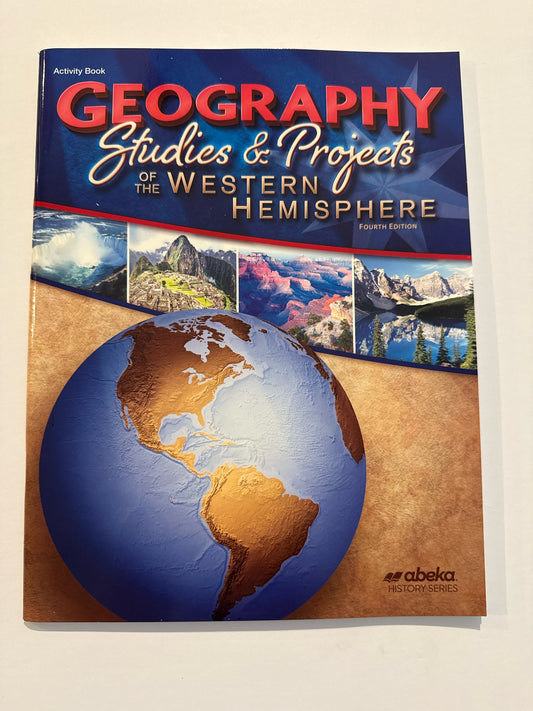 Geography Studies & Projects  Abeka Activity Book  Pre-Owned Geography Books
