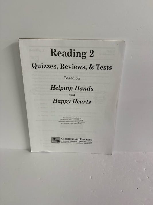 Reading 2 Christian Light Quizzes, Reviews, & Tests Pre-Owned Reading Textbooks