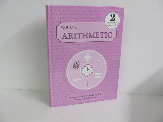 Working Arithmetic Rod & Staff Teacher Manual  Pre-Owned Mathematics Textbooks