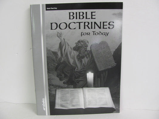 Bible Doctrines For Today Abeka Quiz/Test Key  Pre-Owned Bible Textbooks