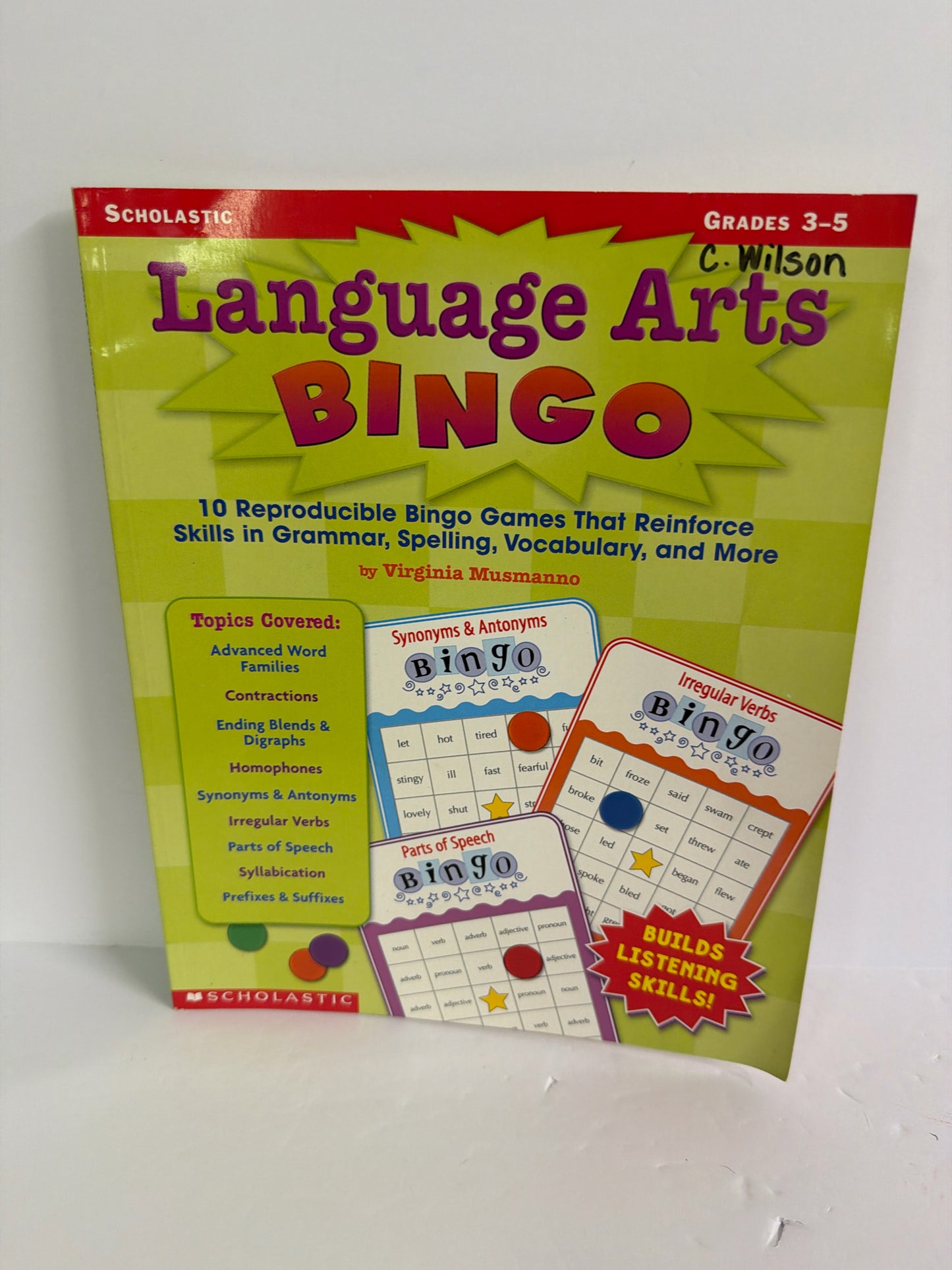 Language Arts Bingo Scholastic Pre-Owned Elementary Language Textbooks