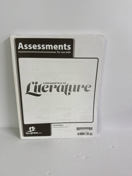 Fundamentals of Literature BJU Press Assessments  Pre-Owned Literature Textbooks