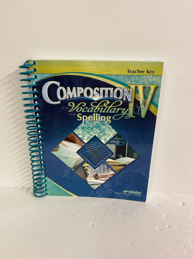 Composition IV Abeka Teacher Key  Pre-Owned 10th Grade Language Textbooks