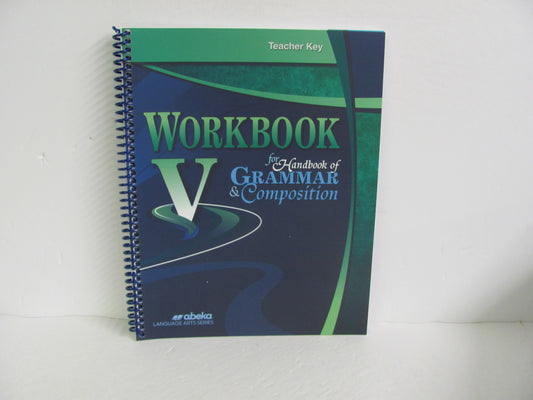 Workbook V Abeka Teacher Key  Pre-Owned 11th Grade Language Textbooks