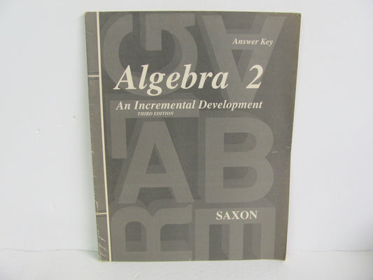 Algebra 2 Saxon Answer Key  Pre-Owned Saxon High School Mathematics Textbooks