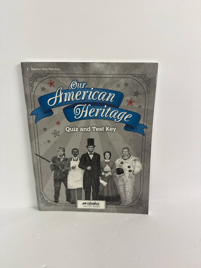 Our American Heritage Abeka Quiz/Test Key  Pre-Owned 3rd Grade History Textbooks